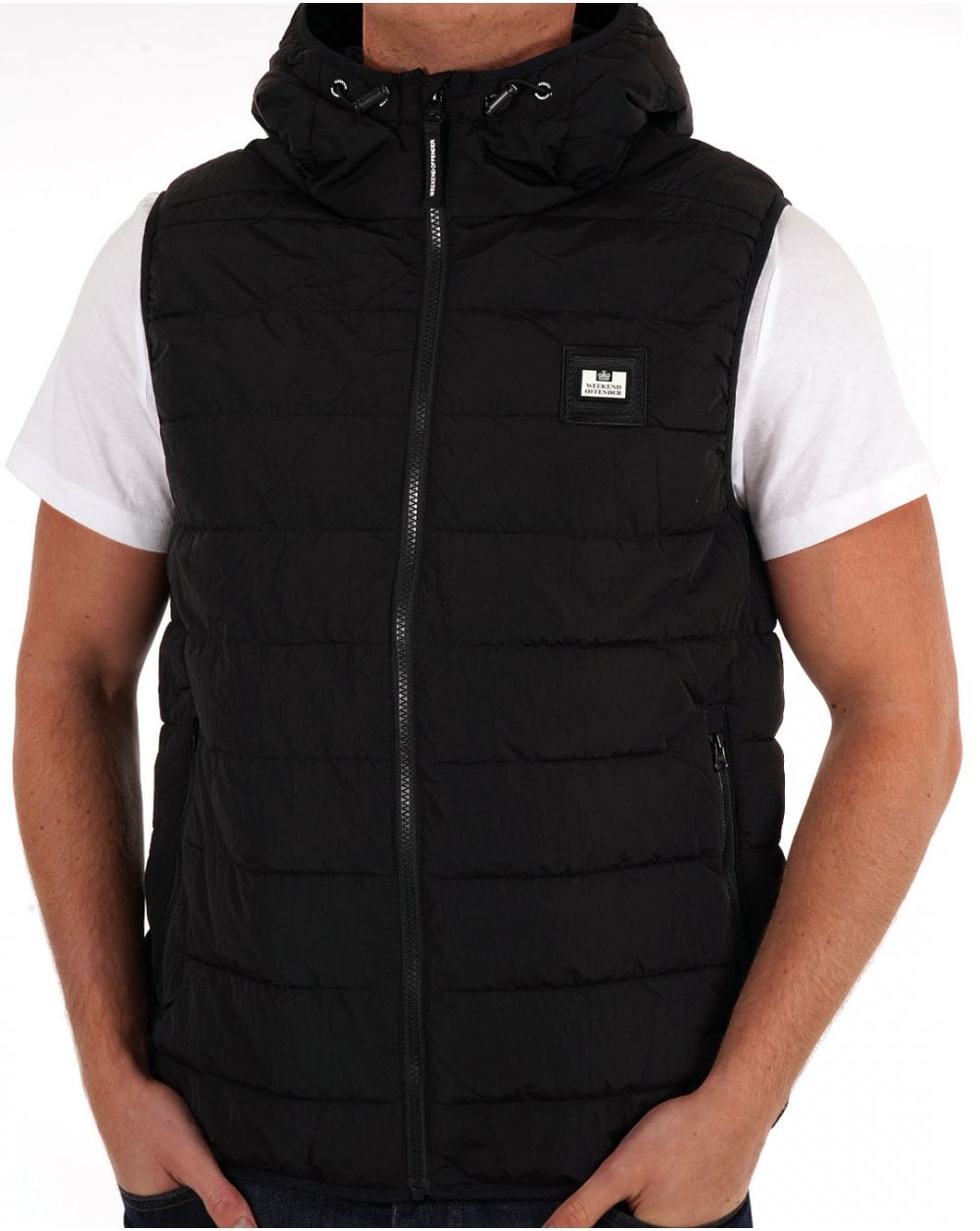 Weekend Offender Toronto Kapuzenweste Schwarz