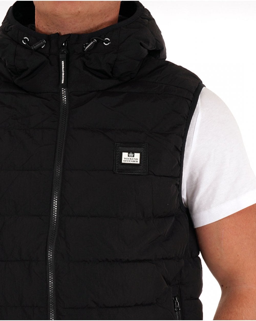 Weekend Offender Toronto Kapuzenweste Schwarz