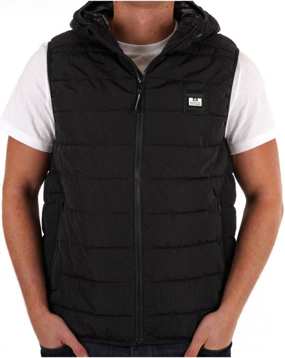 Weekend Offender Toronto Kapuzenweste Schwarz