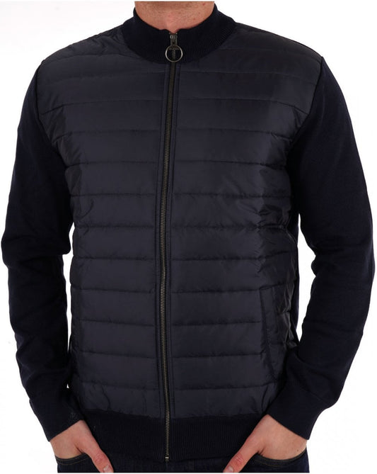 Barbour Barbour Baffle Jacke mit durchgehendem Reißverschluss in Marineblau