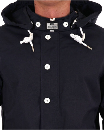 Weekend Offender Naz Fischerjacke Marineblau