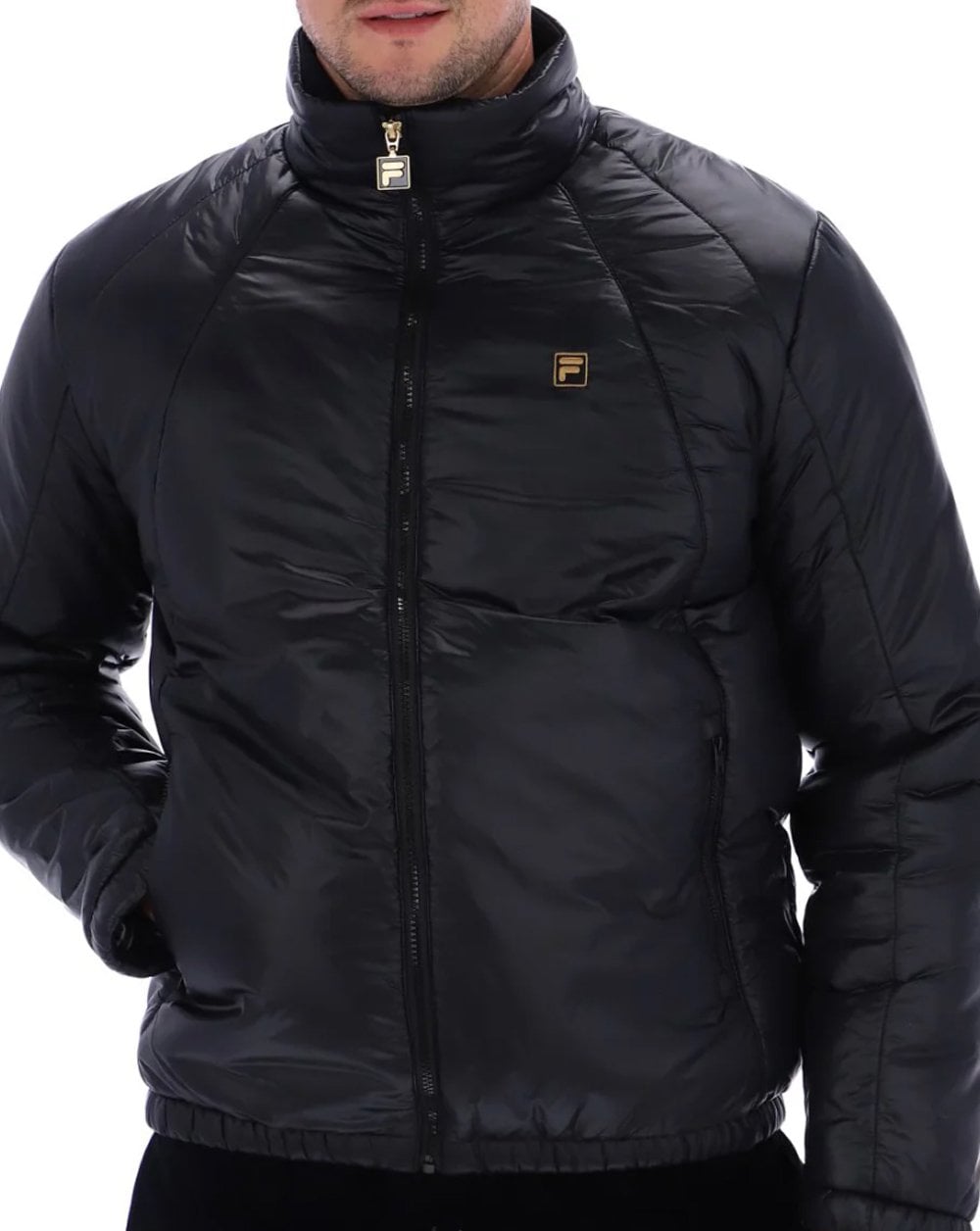 Fila Gold Matera Wattierte Jacke Schwarz