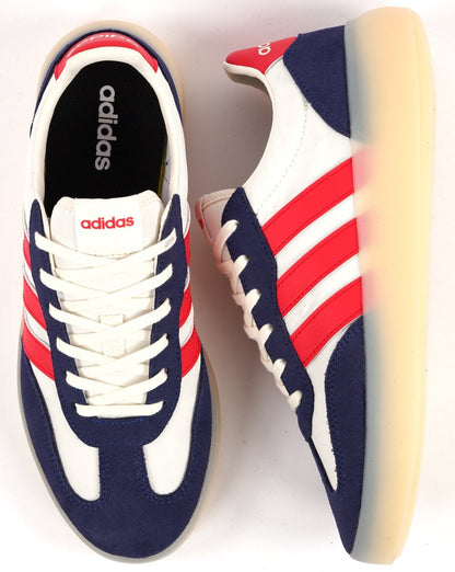 Adidas Barreda Trainers Weiß Navy Rot Eissohle 