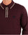 Gabicci Vintage Lineker LS Knitted Polo Berry