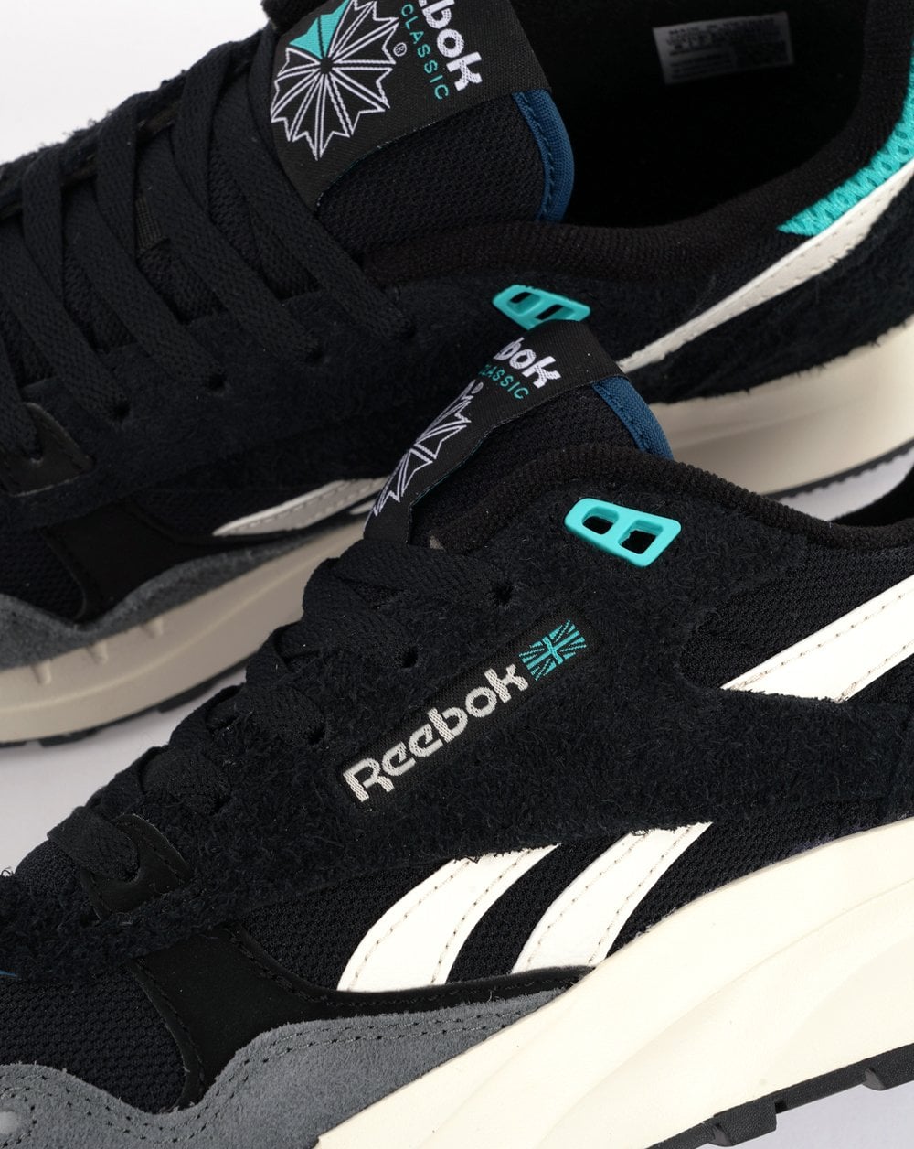 Reebok Classic 2400 Trainers Black/Blue/Chalk