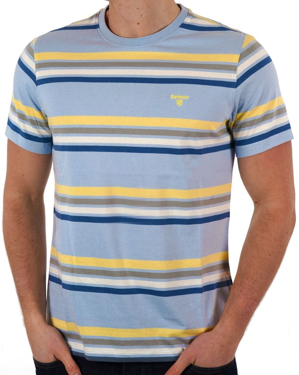 Barbour Hampstead Streifen-T-Shirt Niagara Mist
