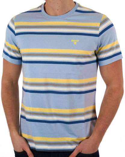 Barbour Hampstead Streifen-T-Shirt Niagara Mist