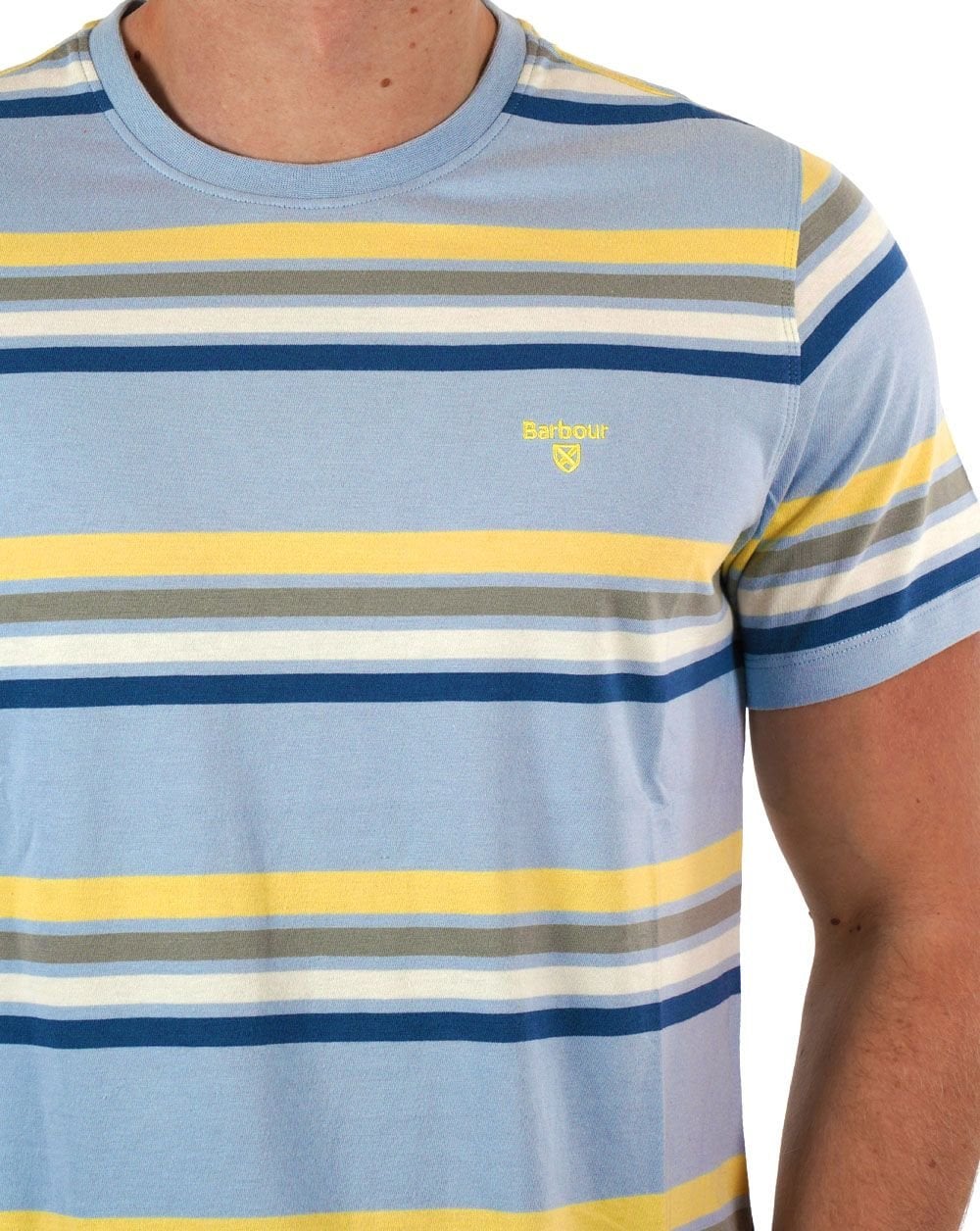 Barbour Hampstead Streifen-T-Shirt Niagara Mist