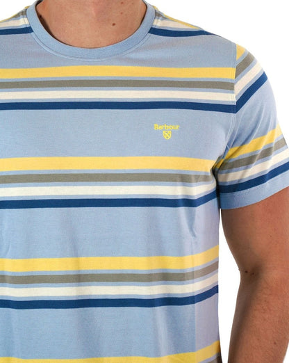 Barbour Hampstead Streifen-T-Shirt Niagara Mist