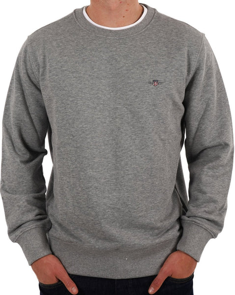 Gant Shield Crew Sweat Grey Melange
