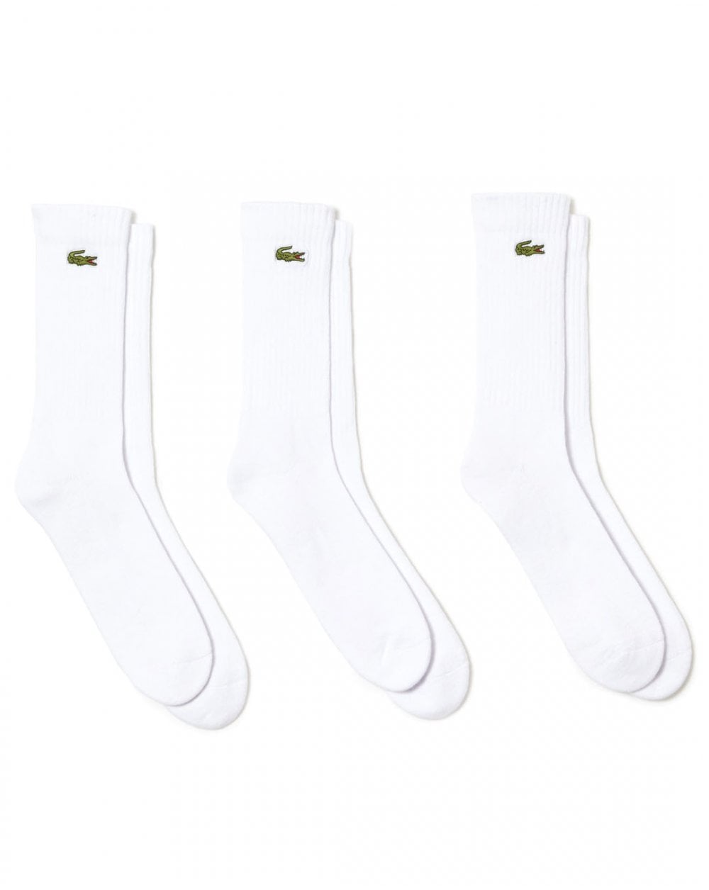 Lacoste Sportsocken Dreierpack Weiß