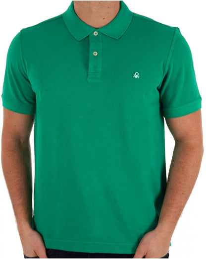 Benetton Poloshirt Hellgrün