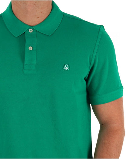Benetton Poloshirt Hellgrün