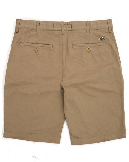 Lacoste Slim Fit Chino-Shorts aus Stretch-Baumwolle, Dunkelsand