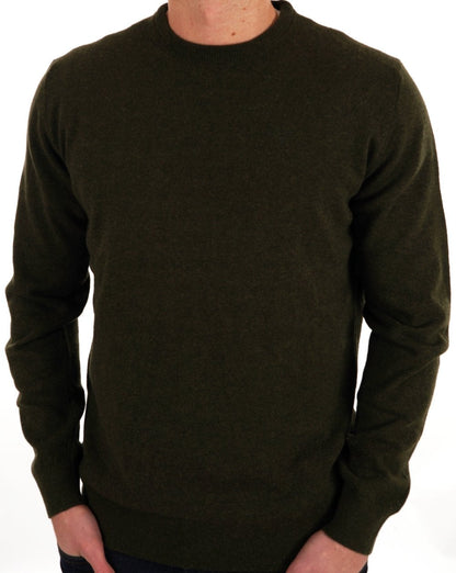 Barbour Lammwollpullover Grün