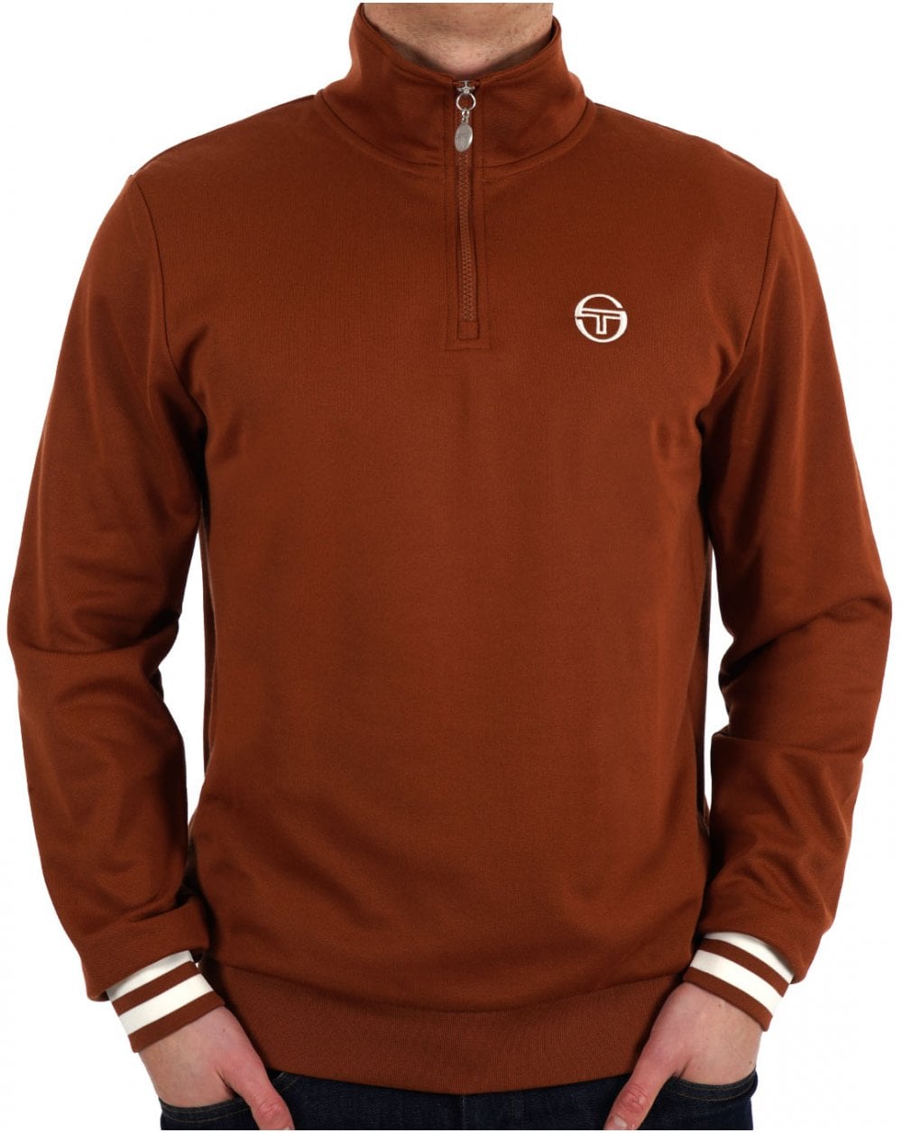 Sergio Tacchini 1/4 Zip Track Top Mokka