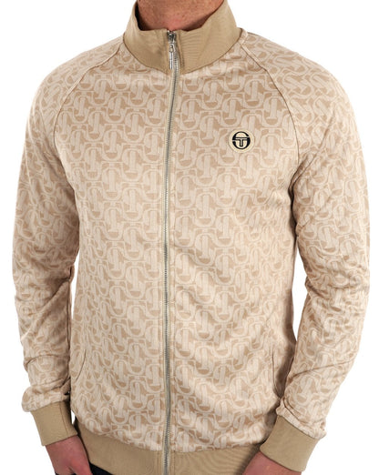 Sergio Tacchini Monogramm-Trainingsoberteil Elfenbein