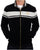 Sergio Tacchini Masters Velour Track Top Black - Mist Grey