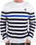 Fila Vintage Raku Crew Knit White / Navy / Sea Blue