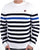 Fila Vintage Raku Crew Knit White / Navy / Sea Blue