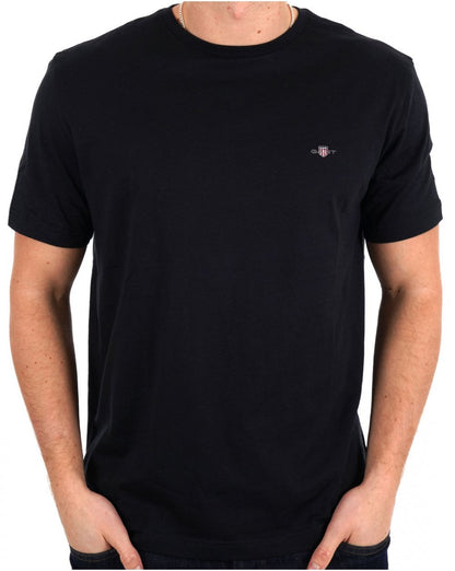 Gant Shield Crew T-Shirt Schwarz