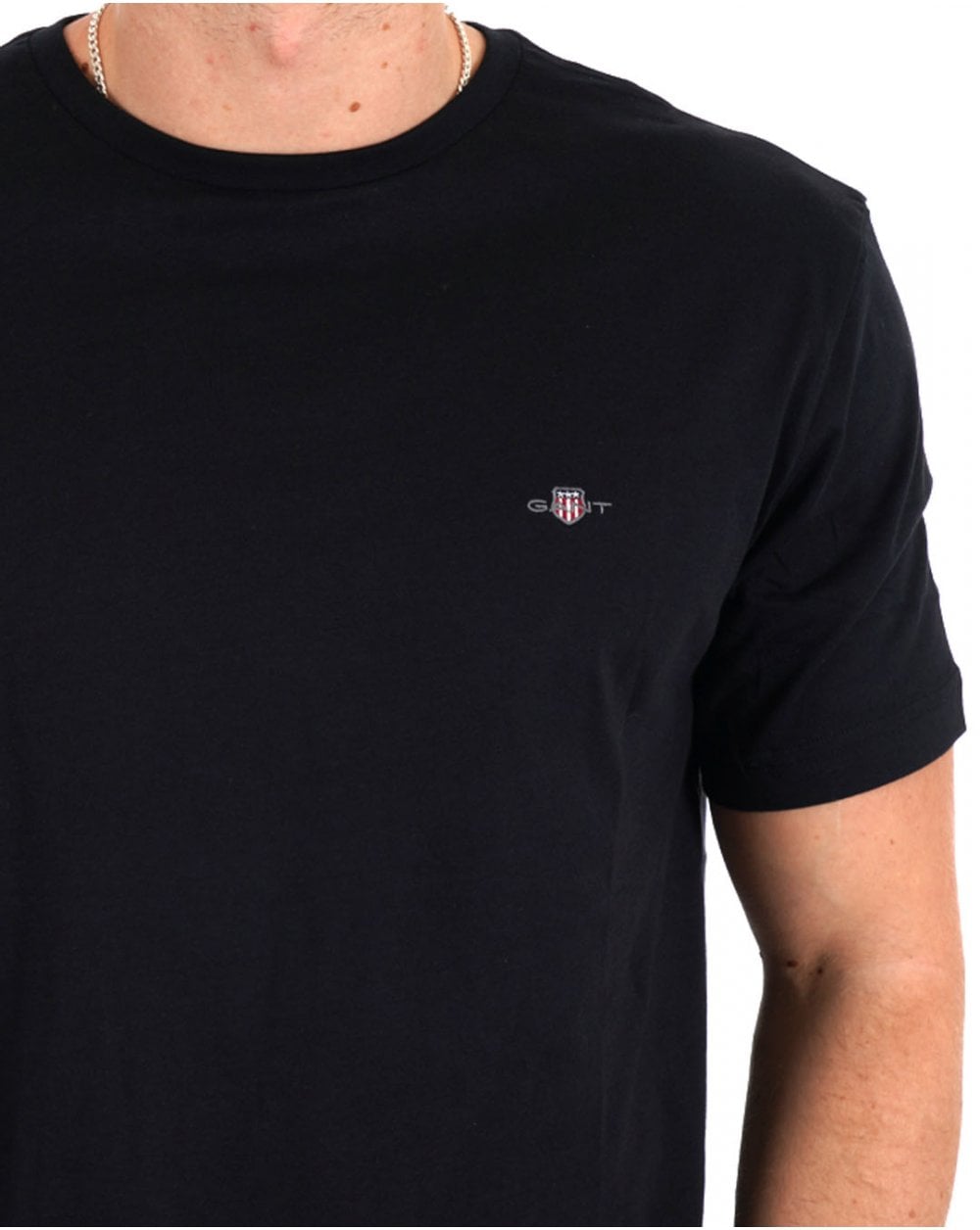 Gant Shield Crew T-Shirt Schwarz