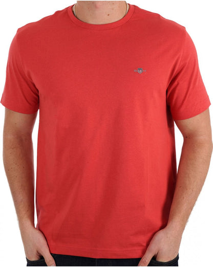 Gant Shield Crew T-Shirt Ziegelrot