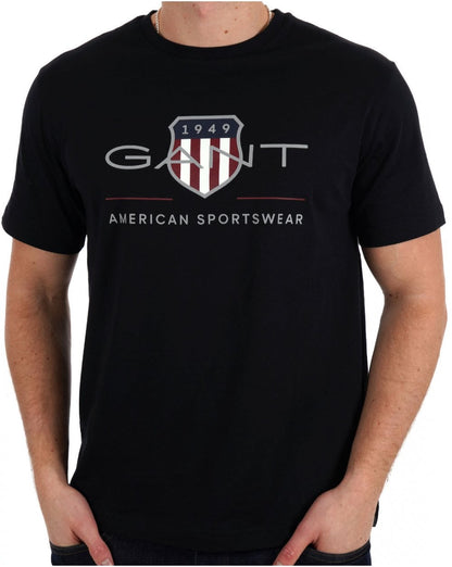 Gant Archive Shield T-Shirt Schwarz