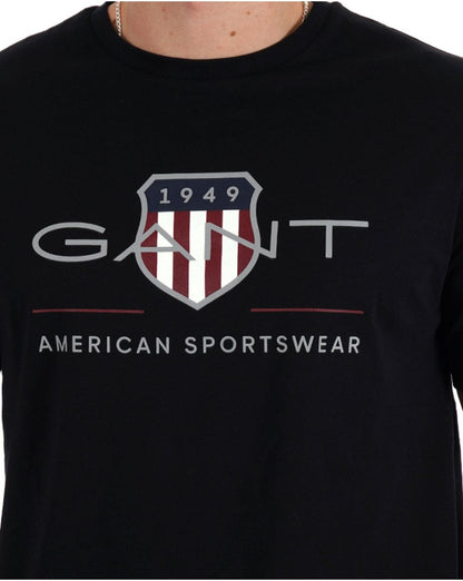 Gant Archive Shield T-Shirt Schwarz