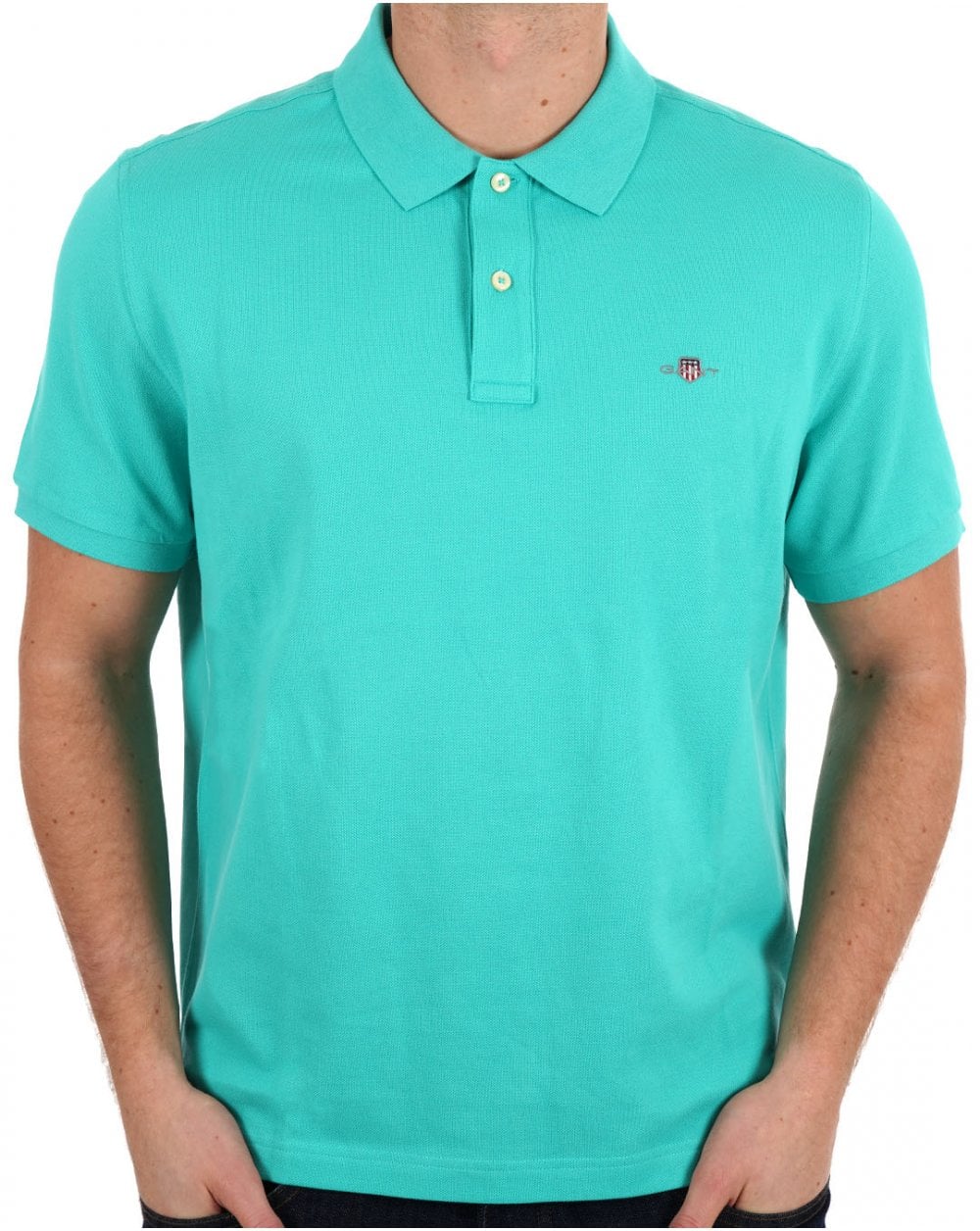 Gant Shield Piqué-Poloshirt Tropic Blue