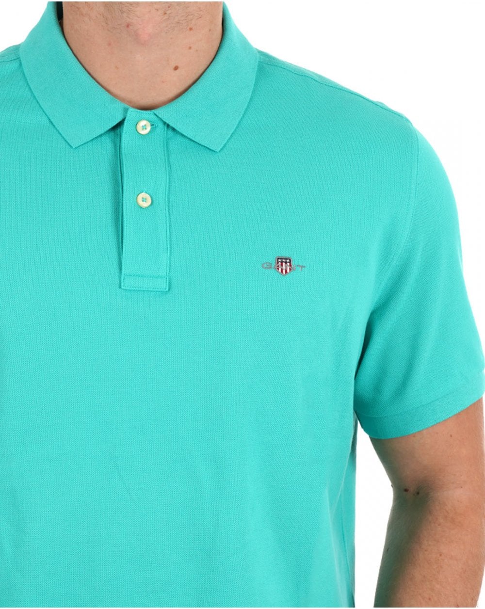Gant Shield Piqué-Poloshirt Tropic Blue
