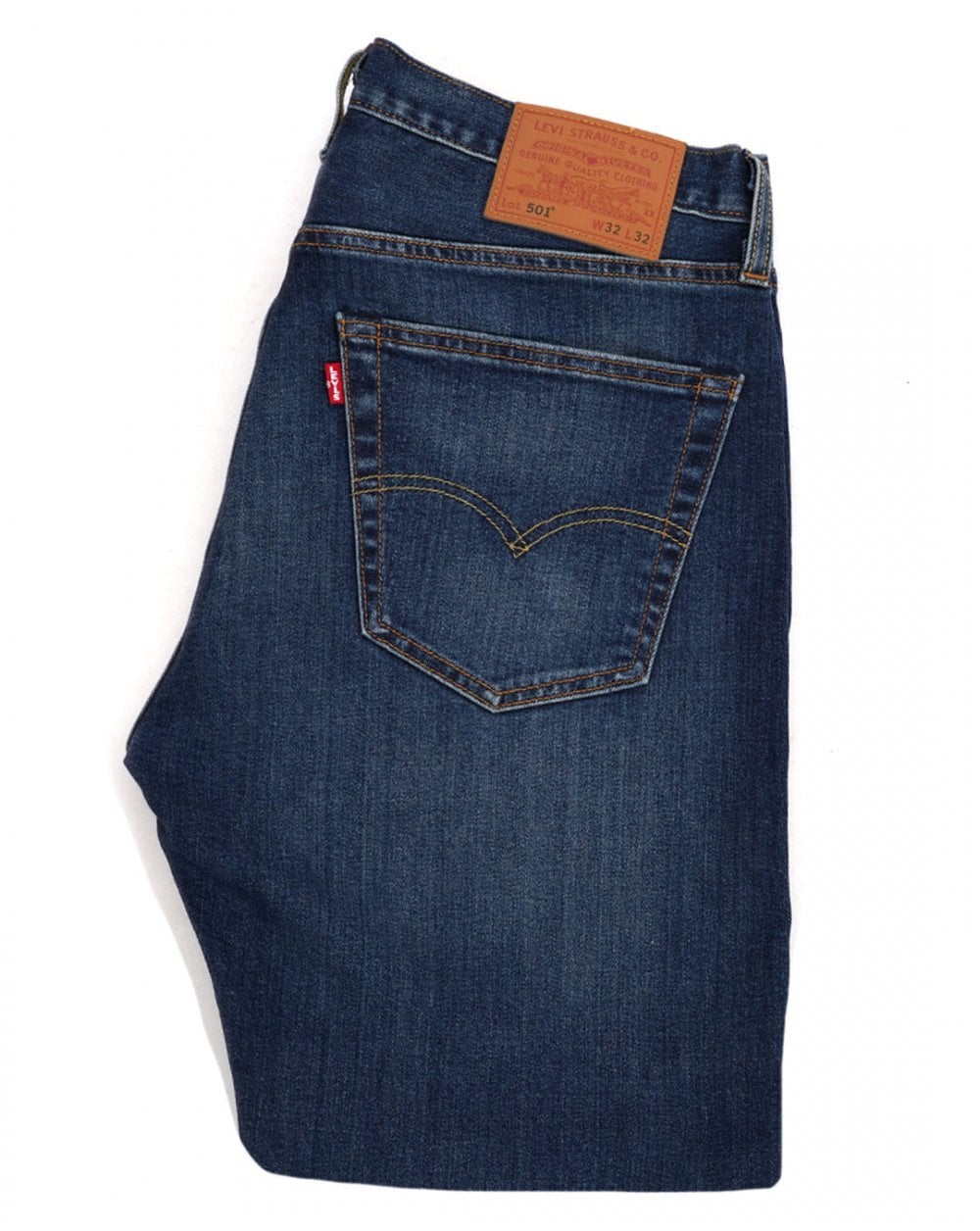 Levi's 501 Original Fit Jeans Dark Indigo Worn In