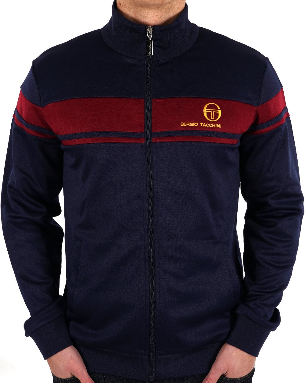 Sergio Tacchini Masters Trainingsoberteil Marineblau/Burgund