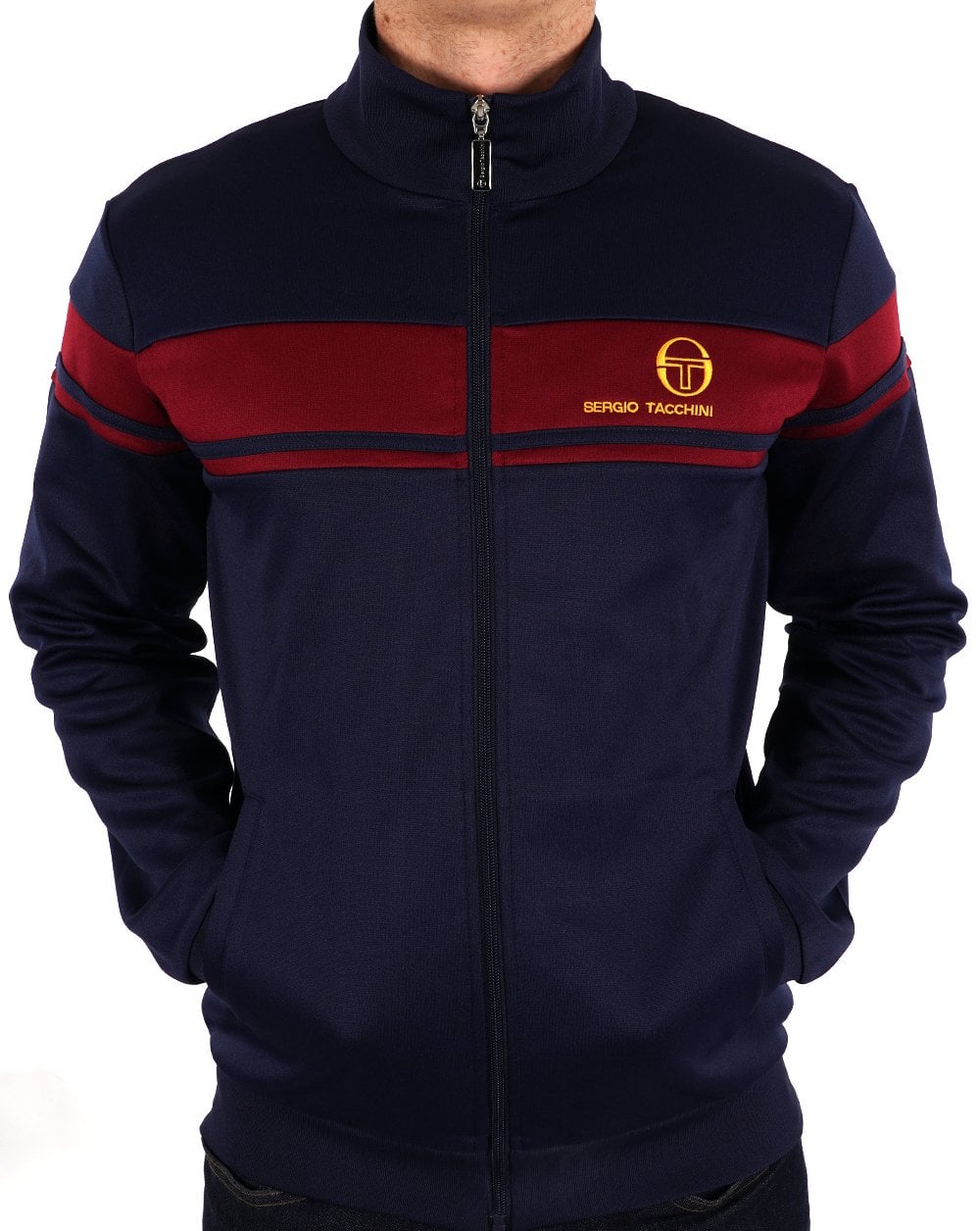 Sergio Tacchini Masters Trainingsoberteil Marineblau/Burgund