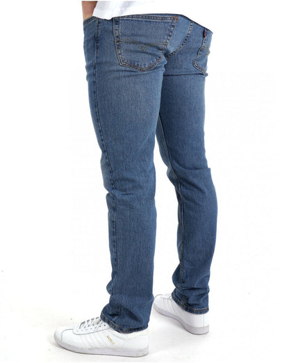 Levi's – 511 – Slim Fit-Jeans in mittlerem Indigoblau mit Used-Effekt