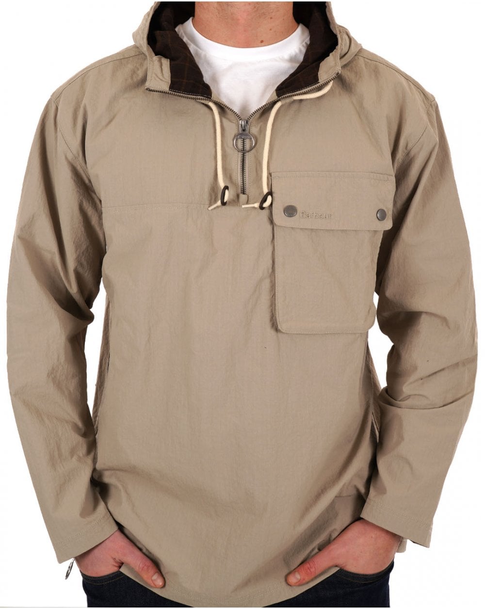 Barbour Durham Hooded OH Jacke Beton