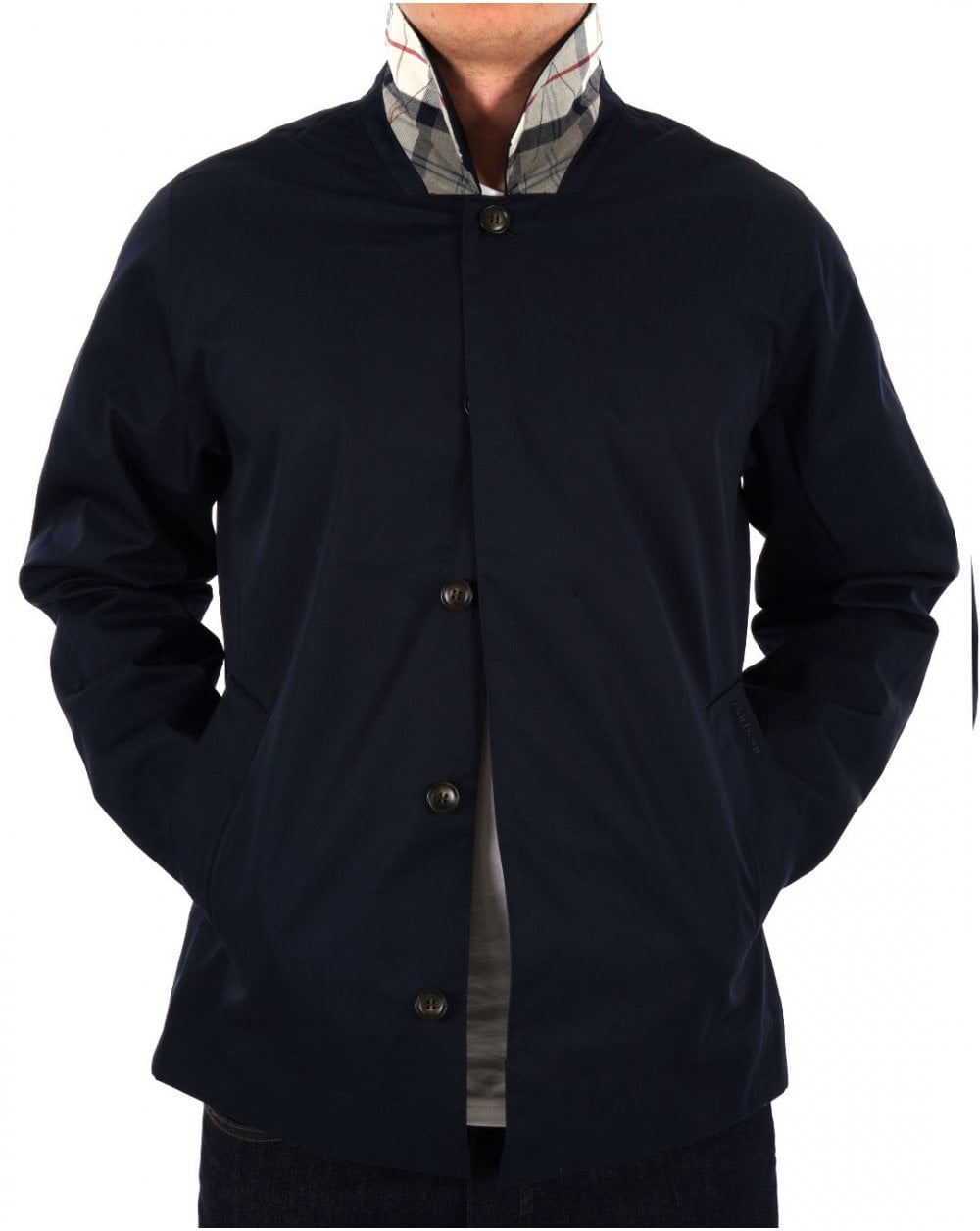 Barbour Kurze Rokig Wasserdichte Jacke Marineblau