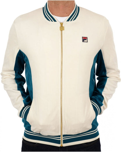 Fila Vintage Settanta Velour Mk1 Trainingsjacke Gardenia Lagoon