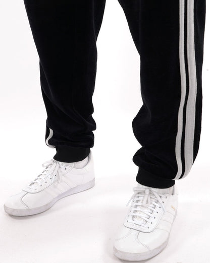 Sergio Tacchini Masters Velours Trainingshose Schwarz/Grau