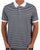 Lacoste Fine Stripe Polo Shirt White/Navy