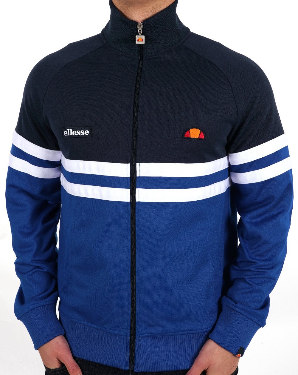 Ellesse Rimini Bex Trainingsjacke Marineblau/Weiß
