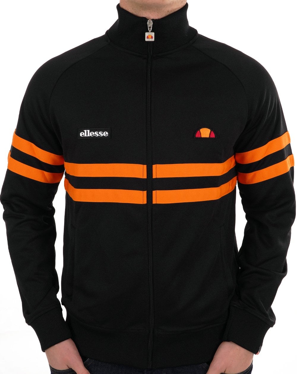 Ellesse Rimini Trainingsjacke Schwarz/Orange