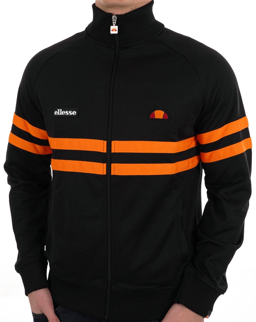 Ellesse Rimini Trainingsjacke Schwarz/Orange