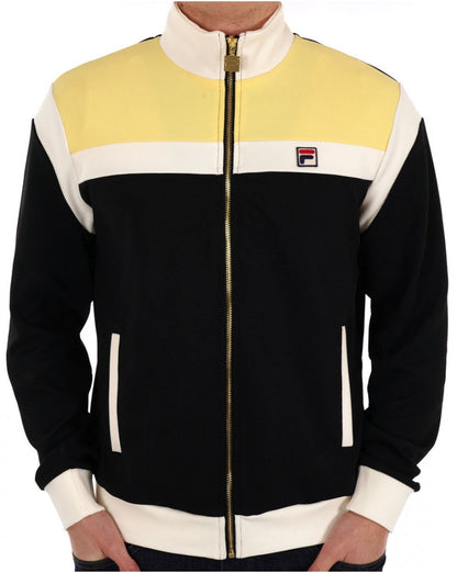 Fila Vintage Cruz Track Top Gelb / Schwarz / Gardenia