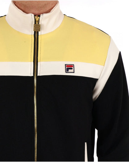Fila Vintage Cruz Track Top Gelb / Schwarz / Gardenia