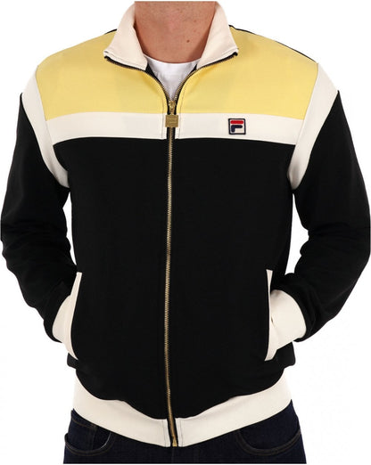 Fila Vintage Cruz Track Top Gelb / Schwarz / Gardenia