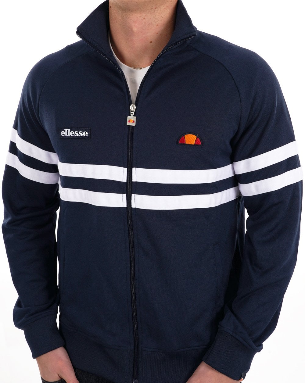 Ellesse Rimini Trainingsjacke Marineblau/Weiß