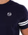 Sergio Tacchini 2 Stripe T Shirt Navy / White