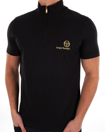 Sergio Tacchini Daytone 1/4 Zip Top Schwarz