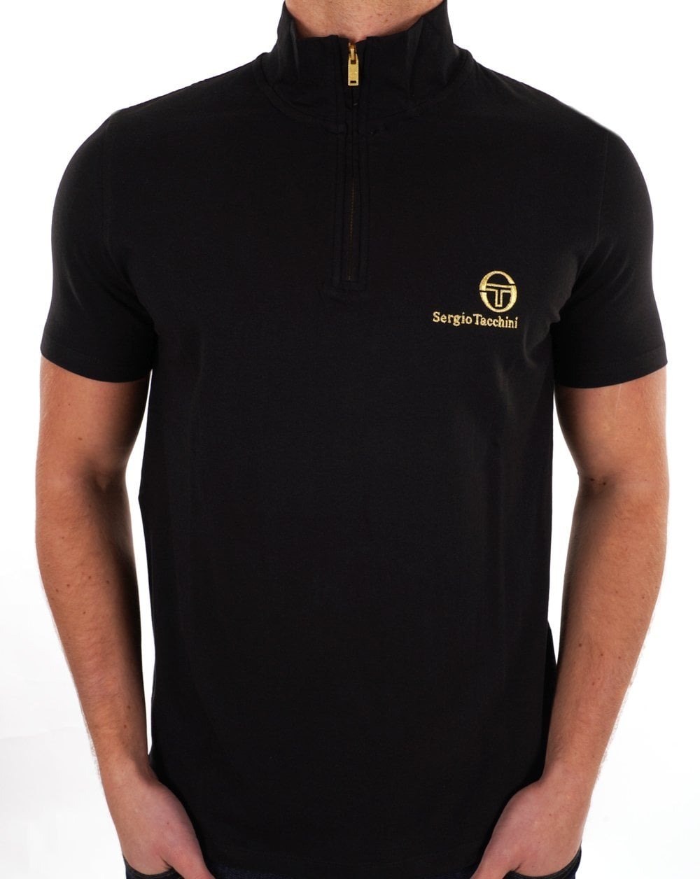 Sergio Tacchini Daytone 1/4 Zip Top Schwarz